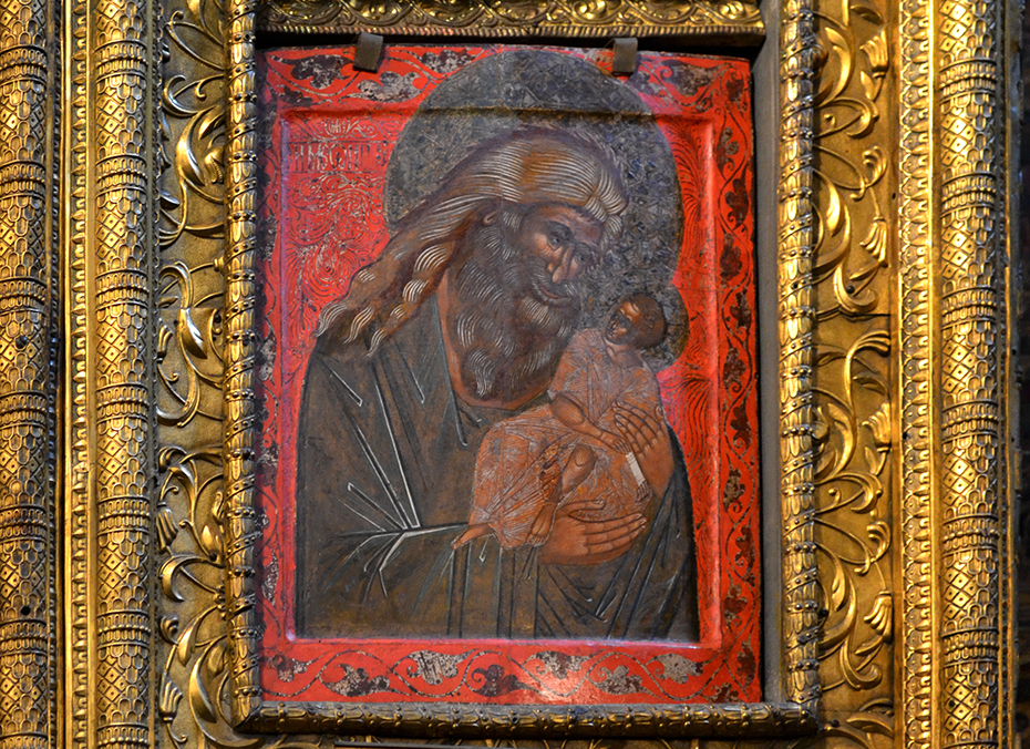 Праведный Симеон Богоприимец, икона Успенского собора Московского Кремля