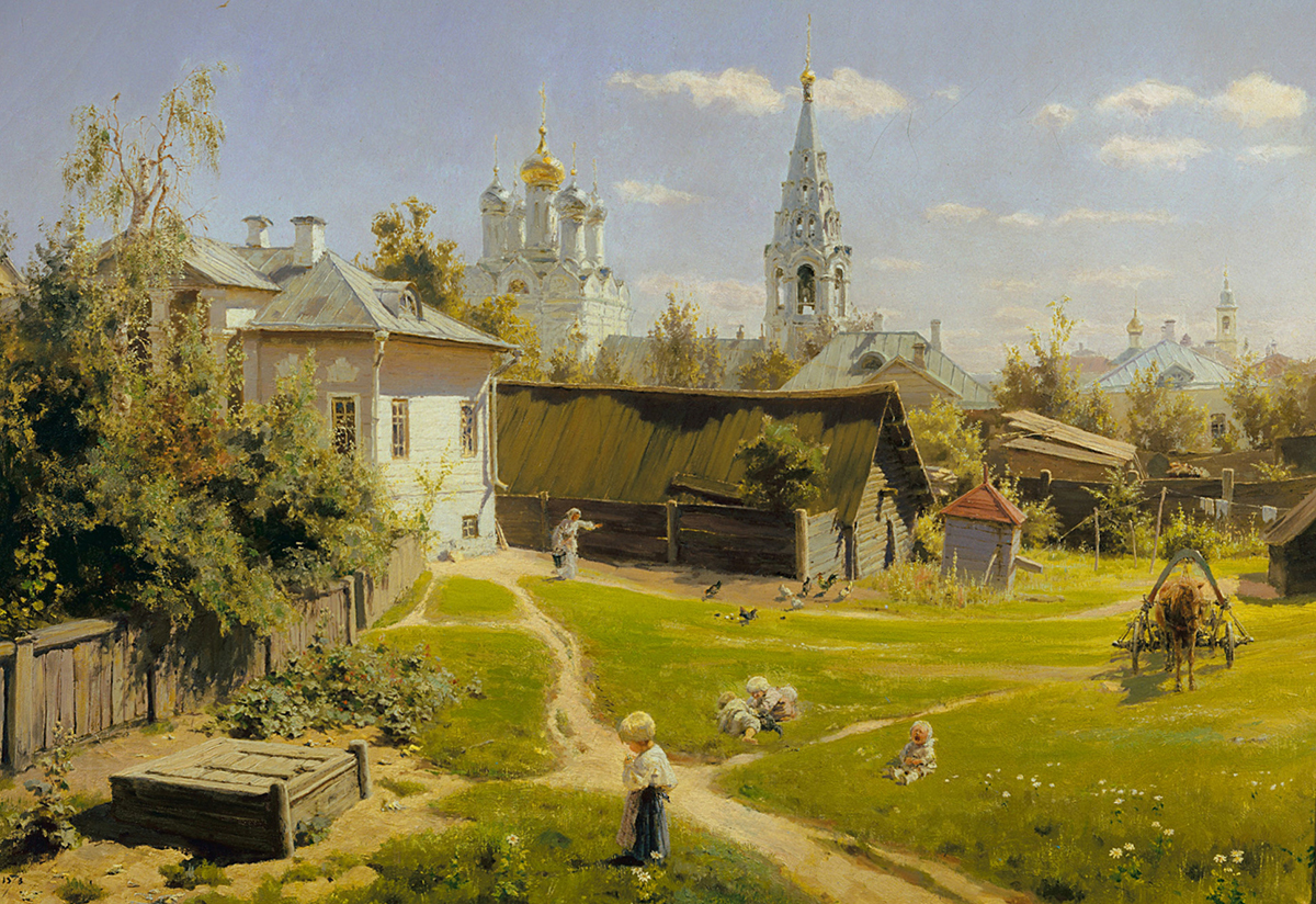Василий Паленов. Московский дворик. 1878.