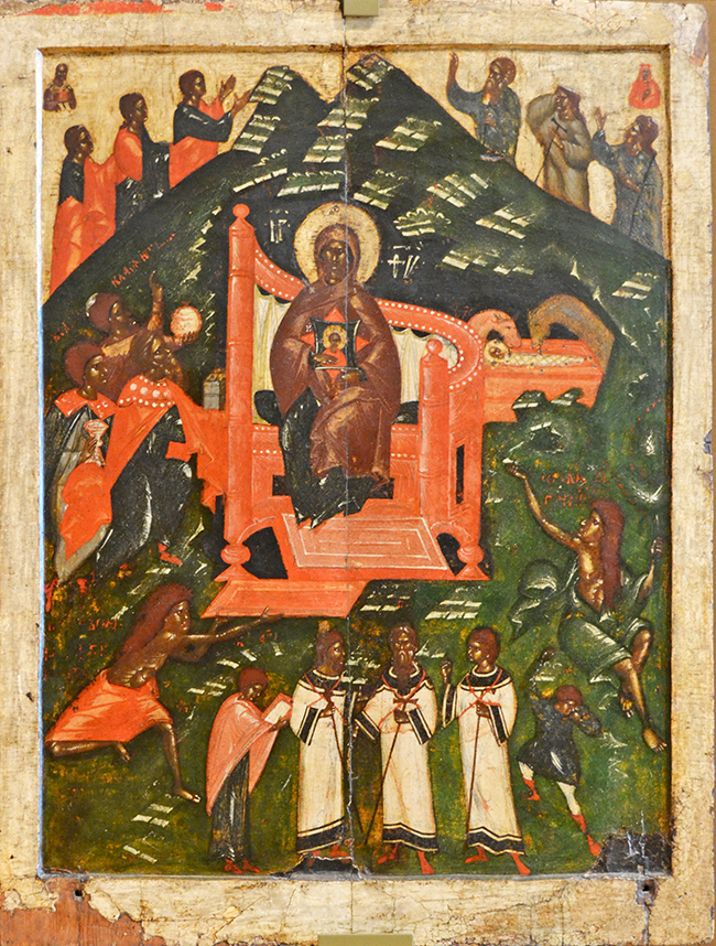 На фото икона Собор Пресвятой Богородицы