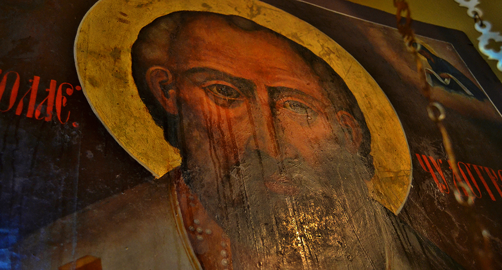Икона Николай Чудотворец храма Григория Неокессарийского в Дербецах.