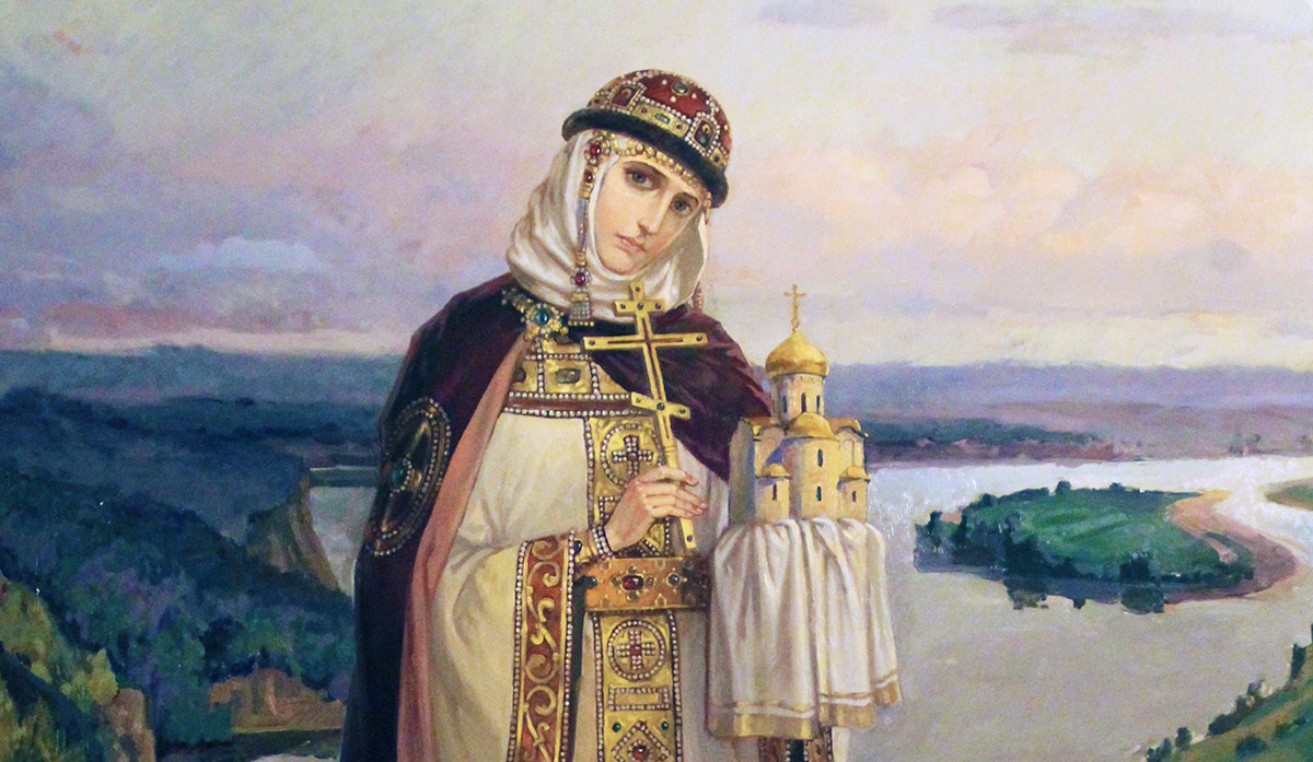 Святая равноапостольная Ольга, великая княгиня Российская, во святом Крещении Елена.