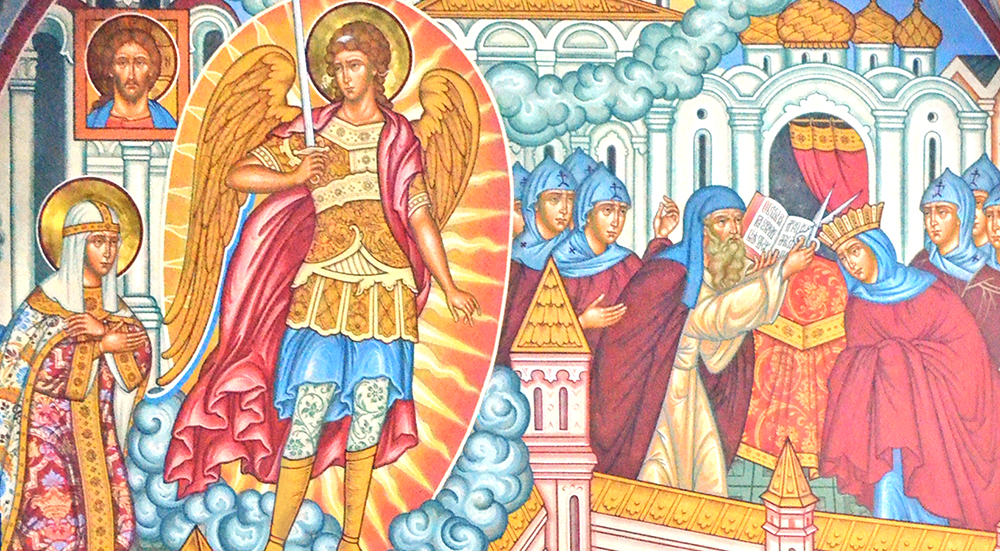 Явление архангела Михаила княгини Евдокии. Постриг.