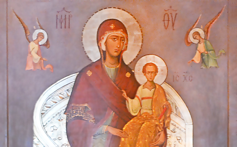 Икона Божией Матери Всецарица храма сщмч. Антипы на Колымажном дворе, Москва.