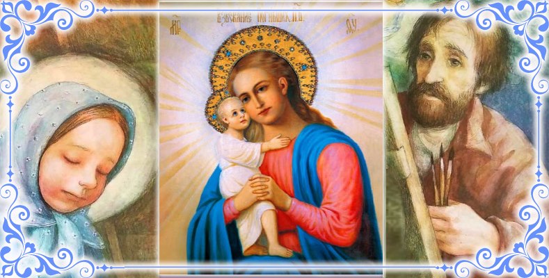 Отроковица Матрона заказывает иконописцу икону Божией Матери «Взыскание погибших».